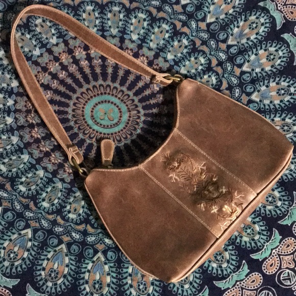 Chateau Handbags - 👜 Embroidered Faux Leather Purse
